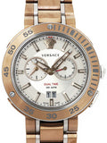 Buy Shop Versace V Extreme Chronograph White Dial Rose Gold Stainless Steel Watch for Women - VCN050017 USA Online