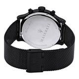 Buy Shop Maserati Epoca Chronograph Black Dial Black Mesh Strap Watch For Men - R8873618013 USA Online