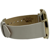 Buy Shop Coach Perry Black Dial White Leather Strap Watch for Women - 14503041 USA Online
