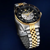 Buy Shop Maserati SFIDA Automatic Skeleton Black Dial Two Tone Steel Strap Watch For Men - R8823140010 USA Online