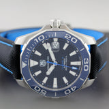 Buy Shop Tag Heuer Aquaracer Calibre 5 Automatic Black Dial Black Nylon Strap Watch for Men - WAY211B.FC6363 USA Online