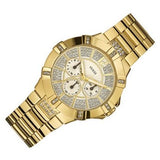 Buy Shop Guess Vista Diamonds Gold Dial Gold Steel Strap Watch for Women - W13573L1 USA Online