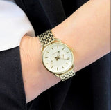 Buy Shop Fossil Tailor Gold Dial Gold Steel Strap Watch for Women - ES3714 USA Online