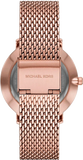 Buy Shop Michael Kors Pyper Analog Black Dial Rose Gold Mesh Strap Watch For Women - MK4566 USA Online