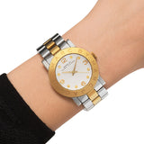 Buy Shop Marc Jacobs Amy Silver Dial Two Tone Steel Strap Watch for Women - MBM3139 USA Online
