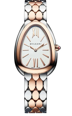 Buy Shop Bvlgari Serpenti Seduttori White Dial Two Tone Steel Strap Watch for Women - SERPENTI103277 USA Online