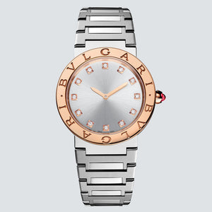 Buy Shop Bvlgari Bvlgari Bvlgari Lady Diamonds Silver Dial Silver Steel Strap Watch for Women - BVLGARI103577 USA Online