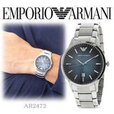 Buy Shop Emporio Armani Renato Blue Dial Silver Steel Strap Watch For Men - AR2472 USA Online
