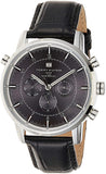 Buy Shop Tommy Hilfiger Harrison Chronograph Black Dial Black Leather Strap Watch for Men - 1790875 USA Online