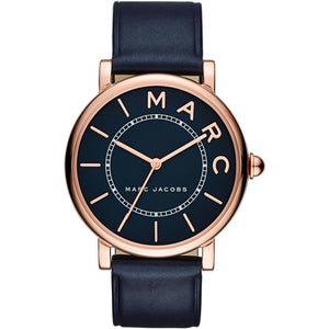 Buy Shop Marc Jacobs Roxy Navy Blue Dial Blue Leather Strap Watch for Women - MJ1534 USA Online