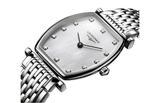 Longines La Grande Classique de Longines Tonneau White Dial Silver Steel Strap Watch for Women - L4.205.4.87.6