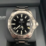 Tag Heuer Aquaracer Automatic Caliber 5 Black Dial Silver Steel Strap Watch for Men - WBD2110.BA0928