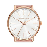 Buy Shop Michael Kors Pyper Quartz White Dial Pink Leather Strap Watch For Women - MK2741 USA Online