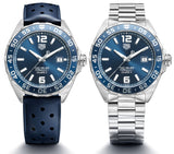 Buy Shop Tag Heuer Formula 1 Bucherer Blue Edition Blue Dial Blue Calfskin Strap Watch for Men - WAZ2015.FT8023 USA Online