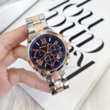 Buy Shop Michael Kors Bradshaw Blue Dial Two Tone Steel Strap Watch for Women - MK5606 USA Online