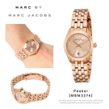 Buy Shop Marc Jacobs Peeker Rose Gold Dial Rose Gold Steel Strap Watch for Women - MBM3374 USA Online