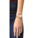 Buy Shop Michael Kors Garner Quartz Rose Gold Dial Rose Gold Steel Strap Watch For Women - MK6409 USA Online