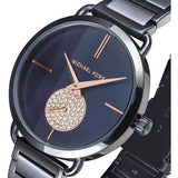 Buy Shop Michael Kors Portia Blue Dial Blue Stainless Steel Strap Watch for Women - MK3680 USA Online