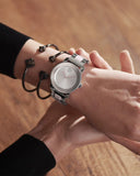 Buy Shop Movado Bold Ceramic Silver Dial Silver Steel Strap Watch for Women - 3600638 USA Online