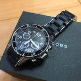 Buy Shop Marc Jacobs Rock Chronograph Black Dial Black Silicone Strap Watch for Women - MBM2551 USA Online