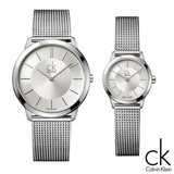 Buy Shop Calvin Klein Minimal White Dial Silver Mesh Bracelet Watch for Women - K3M23126 USA Online