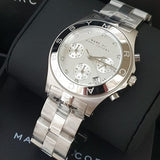 Marc Jacobs Blade White Dial SIlver Steel Strap Watch for Women - MBM3100