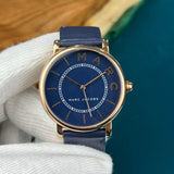 Buy Shop Marc Jacobs Roxy Navy Blue Dial Blue Leather Strap Watch for Women - MJ1534 USA Online