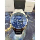 Buy Shop Emporio Armani Sportivo Chronograph Blue Dial Silver Steel Strap Watch For Men - AR5860 USA Online
