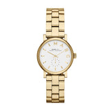 Buy Shop Marc Jacobs Baker White Dial Gold Steel Strap Watch for Women - MBM3247 USA Online