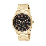 Buy Shop Guess Hendrix Multifunction Black Dial Gold Steel Strap Watch for Men - W1309G2 USA Online