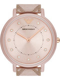 Buy Shop Emporio Armani Kappa Quartz Rose Gold Dial Pink Leather Strap Watch For Women - AR11010 USA Online
