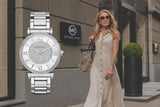 Buy Shop Michael Kors Catlin Silver Dial Silver Steel Strap Watch for Women - MK3355 USA Online