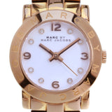 Buy Shop Marc Jacobs Mini Amy White Dial Rose Gold Steel Strap Watch for Women - MBM3078 USA Online