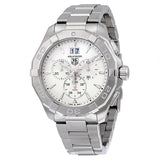 Buy Shop Tag Heuer Aquaracer White Dial Silver Steel Strap Watch for Men - CAY1111.BA0927 USA Online