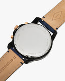 Buy Shop Fossil Grant Chronograph Black Dial Blue Leather Strap Watch for Men - FS5061 USA Online