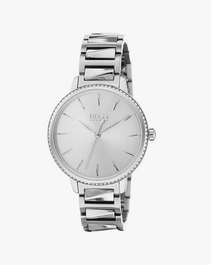 Buy Shop Hugo Boss Signature Silver Dial Silver Steel Strap Watch for Women - 1502539 USA Online