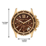 Buy Shop Michael Kors Everest Chronograph Brown Dial Two Tone Steel Strap Watch For Women - MK6973 USA Online