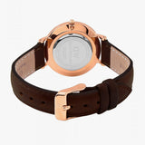 Buy Shop Daniel Wellington Classic Petite Bristol Black Dial Brown Leather Strap Watch For Women - DW00100221 USA Online