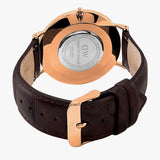 Buy Shop Daniel Wellington Classic York Black Dial Brown Leather Strap Watch For Men - DW00100128 USA Online