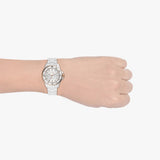 Buy Shop Fossil FB-01 Analog White Dial White Ceramic Strap Watch for Women - CE1107 USA Online