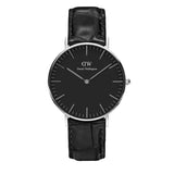 Buy Shop Daniel Wellington Classic Reading Black Dial Black Leather Strap Watch For Women - DW00100147 USA Online