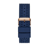Buy Shop Guess Fleet Blue Dial Blue Rubber Strap Watch for Men - W0971G3 USA Online