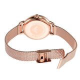 Buy Shop Emporio Armani Gianni T Bar Mother of Pearl Dial Rose Gold Mesh Bracelet Watch For Women - AR11320 USA Online