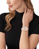 Buy Shop Michael Kors Harlowe Rose Gold Dial Rose Gold Steel Strap Watch For Women - MK4710 USA Online
