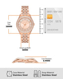 Buy Shop Michael Kors Harlowe Rose Gold Dial Rose Gold Steel Strap Watch For Women - MK4710 USA Online