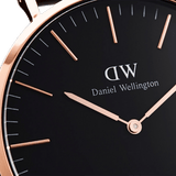 Buy Shop Daniel Wellington Classic Roselyn Black Dial Maroon Nylon Strap Watch For Women - DW00100269 USA Online