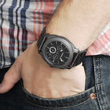 Buy Shop Fossil Machine Chronograph Black Dial Grey Steel Strap Watch for Men - FS4662 USA Online