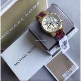 Buy Shop Michael Kors Ritz Chronograph Gold Dial Two Tone Steel Strap Watch For Women - MK6517 USA Online