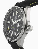 Buy Shop Tag Heuer Aquaracer Calibre 5 Automatic Black Dial Black Nylon Strap Watch for Men - WAY211A.FC6362 USA Online