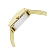 Buy Shop Guess Nouveau Diamonds Gold Dial Gold Mesh Bracelet Watch for Women - W0127L2 USA Online